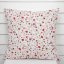 Bavlněný povlak na polštář Sandra SA-719 Červeno-béžové drobné květiny na bílém - Biante.cz