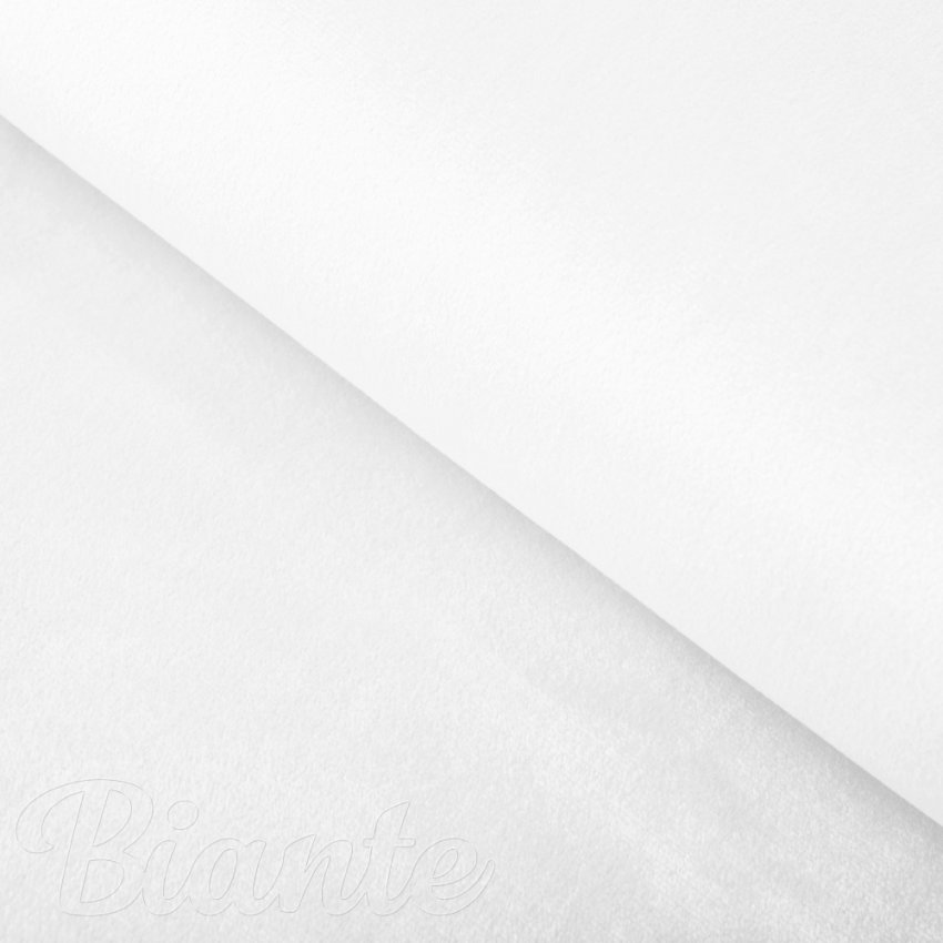 Sametová látka Velvet Premium SVP-052 Sněhově bílá - šířka 280 cm - Biante.cz