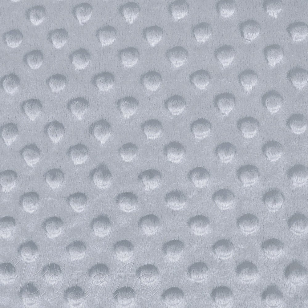 Dětská látka Minky 3D puntíky MKP-050 Stříbrnošedá - šířka 150 cm - detail 6 - Biante.cz