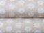 Dekorační látka Leona LN-133 Bílá klubíčka na režném - šířka 140 cm - detail 2 - Biante.cz