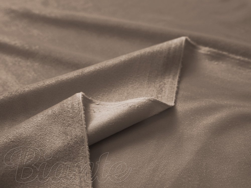 Sametová látka Velvet Premium SVP-005 Světle hnědá - šířka 280 cm - detail 5 - Biante.cz Sametová látka Velvet Premium SVP-005 Světle hnědá - šířka 280 cm - detail 5 - Biante.cz