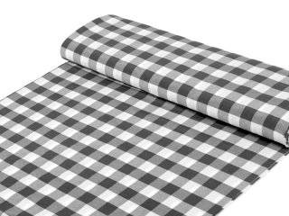Dekorační látka Rebeka RE-010 Šedo-bílá kostka velká - šířka 140 cm - detail 1 - Biante.cz Dekorační látka Rebeka RE-010 Šedo-bílá kostka velká - šířka 140 cm - detail 1 - Biante.cz