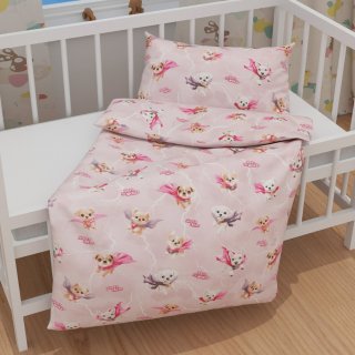 Detské bavlnené posteľné obliečky do postieľky Sandra SA-650 Psí superhrdinovia na staroružovom - detail 1 - Biante.sk Detské bavlnené posteľné obliečky do postieľky Sandra SA-650 Psí superhrdinovia na staroružovom - detail 1 - Biante.sk