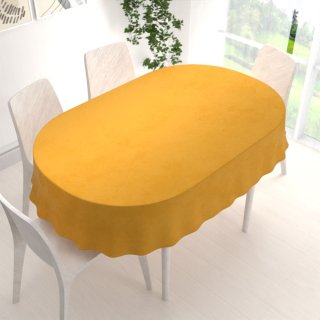 Sametový oválný ubrus Velvet Premium SVP-037 Zlatavě oranžový - detail 1 - Biante.cz Sametový oválný ubrus Velvet Premium SVP-037 Zlatavě oranžový - detail 1 - Biante.cz