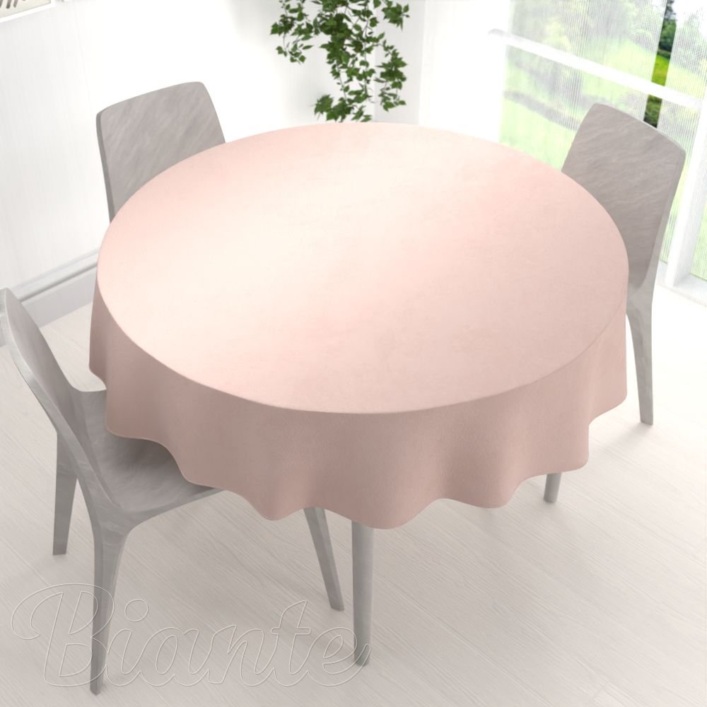Sametový kulatý ubrus Velvet Premium SVP-043 Pudrově růžový - detail 1 - Biante.cz
