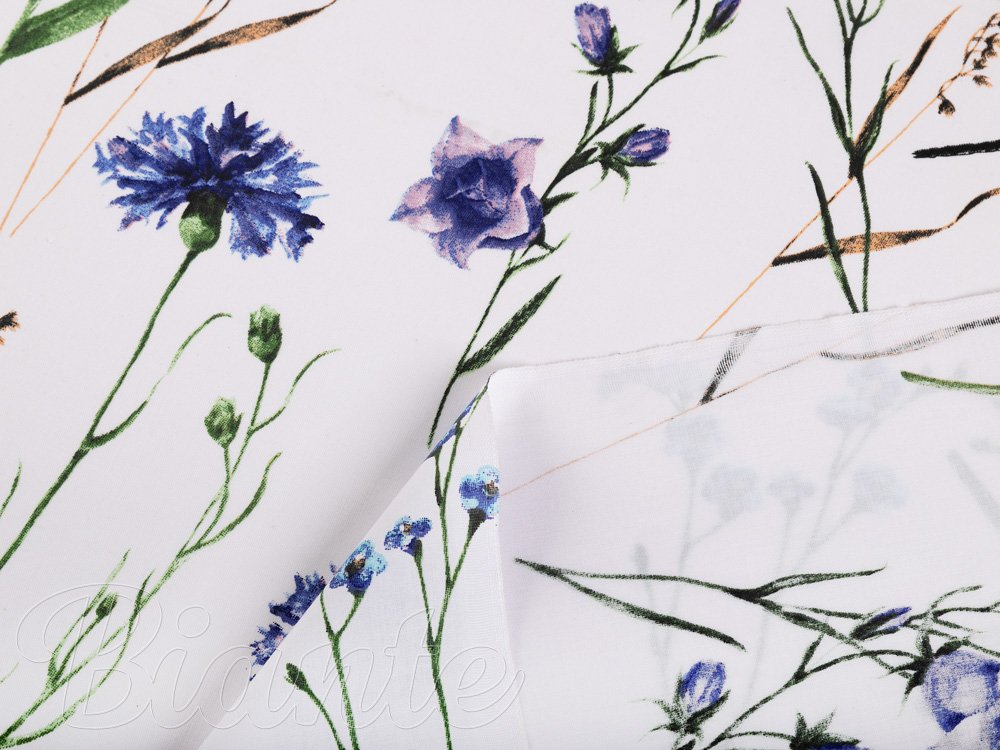 Bavlněná látka/plátno Sandra SA-429 Luční kvítí s vážkami - šířka 160 cm - detail 4 - Biante.cz