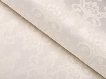 Dekorační látka PM-077 Zámecký vzor na krémově béžovém - šířka 140 cm - Biante.cz