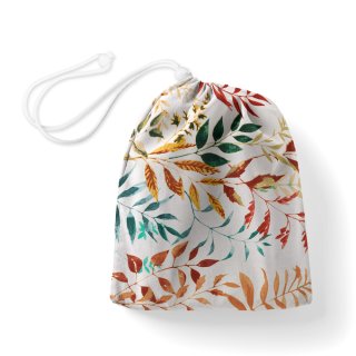 Bavlněný pytlík/sáček na přezůvky Sandra SA-712 Podzimní větvičky s listy na bílém - Biante.cz Bavlněný pytlík/sáček na přezůvky Sandra SA-712 Podzimní větvičky s listy na bílém - Biante.cz