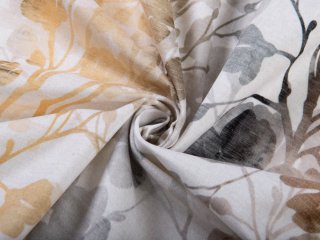 Sametová látka Tamara TMR-008 Hnědé a šedé pnoucí rostliny - šířka 150 cm - detail 1 - Biante.cz Sametová látka Tamara TMR-008 Hnědé a šedé pnoucí rostliny - šířka 150 cm - detail 1 - Biante.cz
