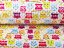 Dětská látka Minky MKP-031 Barevné sovičky - šířka 150 cm - detail 2 - Biante.cz