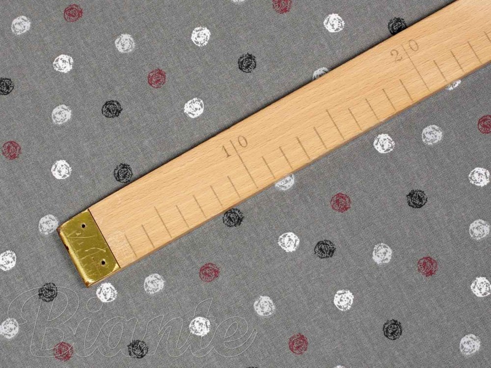 Dětská bavlněná látka/plátno Sandra SA-095 Puntíky na tmavě šedém - šířka 145 cm - detail 2 - Biante.cz Dětská bavlněná látka/plátno Sandra SA-095 Puntíky na tmavě šedém - šířka 145 cm - detail 2 - Biante.cz