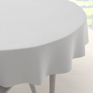 Velký dekorační kulatý ubrus BKU-112 Kouřově bílý - Biante.cz