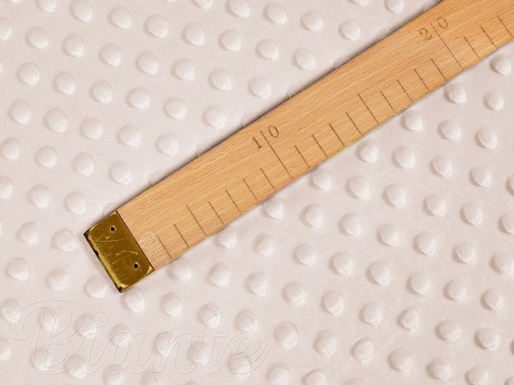 Dětská látka Minky 3D puntíky MKP-010 Pudrově béžová - šířka 150 cm - detail 5 - Biante.cz Dětská látka Minky 3D puntíky MKP-010 Pudrově béžová - šířka 150 cm - detail 5 - Biante.cz