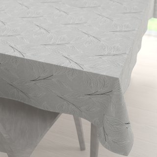 Dekorační obdélníkový ubrus Leona LN-165 Pnoucí lístky na šedém - Biante.cz Dekorační obdélníkový ubrus Leona LN-165 Pnoucí lístky na šedém - Biante.cz