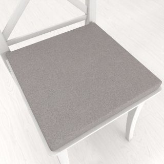Štvorcový podsedák BKR-503 Sivá režná - 38x38x3 cm - Biante.sk