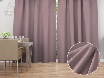 Sametový závěs Velvet Premium SVP-031 Tmavě starorůžový - šířka 135 cm - Biante.cz