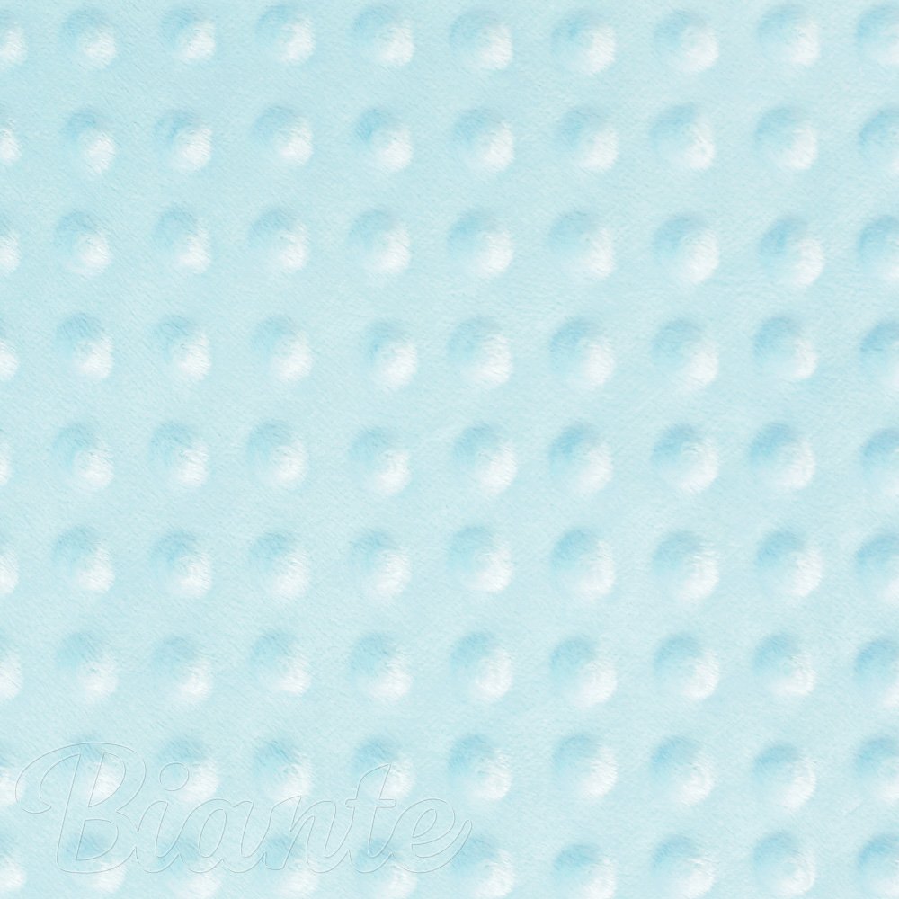 Dětská látka Minky 3D puntíky MKP-013 Ledová modrá - šířka 150 cm - detail 6 - Biante.cz