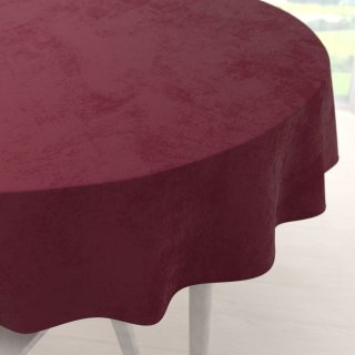 Sametový kulatý ubrus Velvet Premium SVP-010 Tmavě vínový - Biante.cz