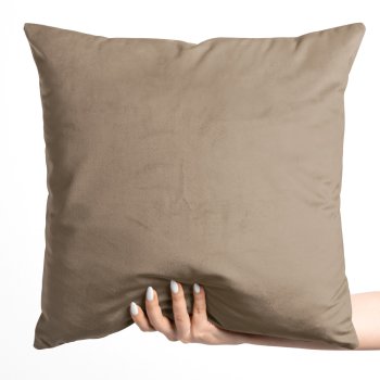 Sametový povlak na polštář Velvet Premium SVP-034 Kávově hnědý - Biante.cz