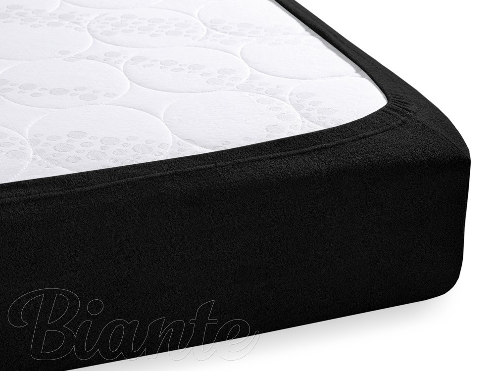 Froté napínací prostěradlo na vysokou matraci FR-030 Černé - detail 1 - Biante.cz