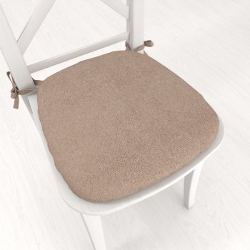 Oblý podsedák z imitace broušené kůže Alcantara ALC-006 Béžový - 39x37x3 cm - Biante.cz Oblý podsedák z imitace broušené kůže Alcantara ALC-006 Béžový - 39x37x3 cm - Biante.cz