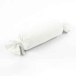 Sametový polštář válec bonbon Velvet Brick SVB-202 Smetanově bílý - Biante.cz