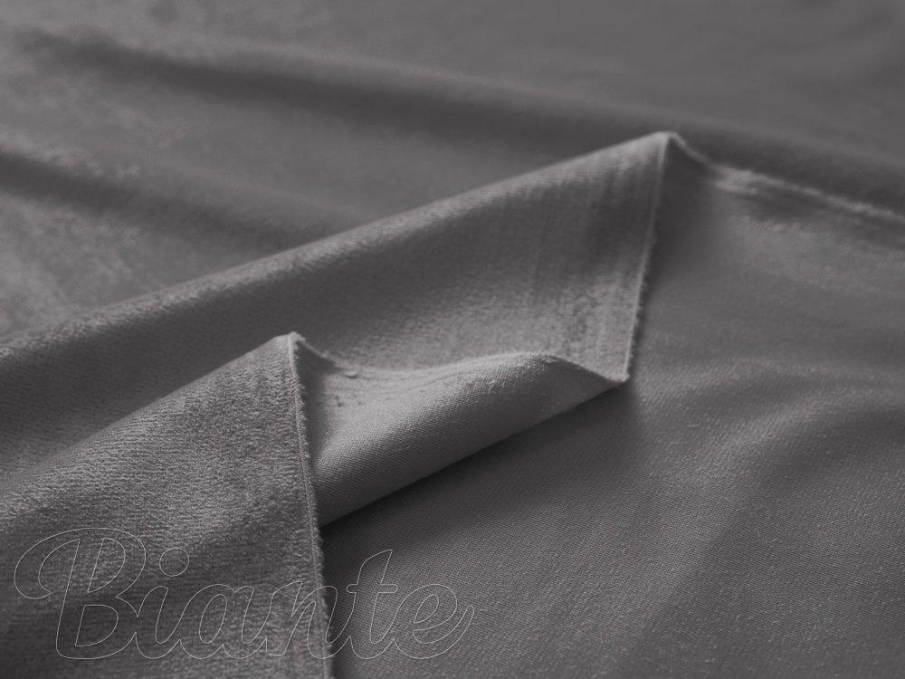 Sametová látka Velvet Premium SVP-017 Tmavě šedá - šířka 145 cm a 280 cm - detail 5 - Biante.cz Sametová látka Velvet Premium SVP-017 Tmavě šedá - šířka 145 cm a 280 cm - detail 5 - Biante.cz