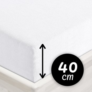 Froté napínací prostěradlo na extra vysokou matraci FR-031 Bílé - Biante.cz Froté napínací prostěradlo na extra vysokou matraci FR-031 Bílé - Biante.cz