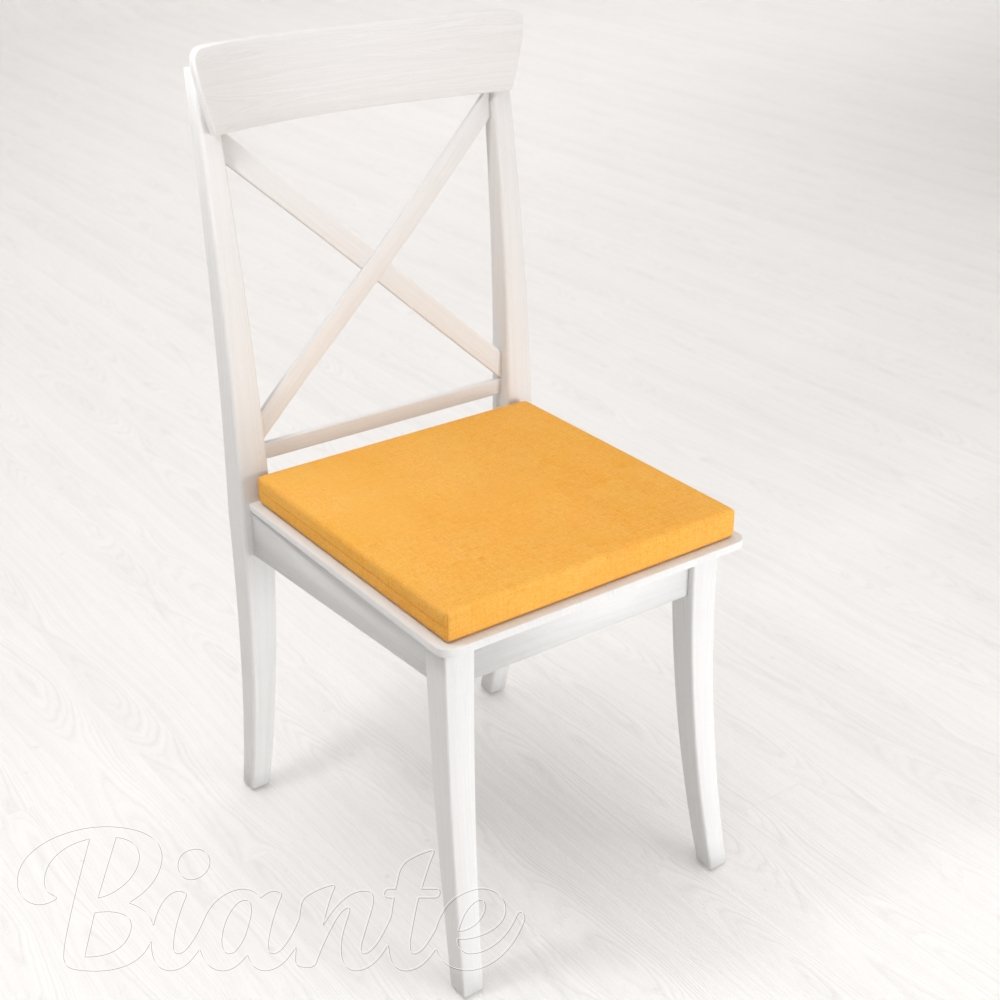 Štvorcový podsedák BKW-211 Horčicový žíhaný - 38x38x3 cm - detail 1 - Biante.sk