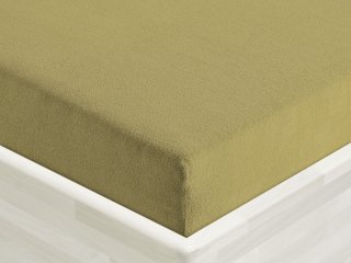 Dětské froté napínací prostěradlo do postýlky FR-020 Olivové - detail 1 - Biante.cz Dětské froté napínací prostěradlo do postýlky FR-020 Olivové - detail 1 - Biante.cz