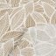 Dekorační látka Leona LN-168 Bílé listy na světle hnědém - šířka 140 cm a 280 cm - detail 3 - Biante.cz