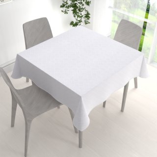 Teflonový čtvercový ubrus Milano TF-094 - bílý - detail 1 - Biante.cz