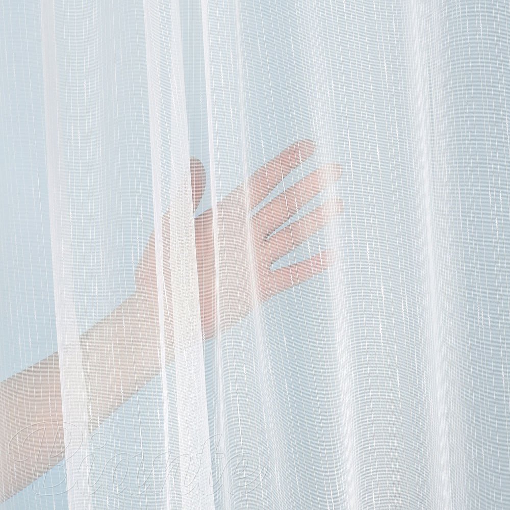 Záclona bílá s olůvkem vzor Prší - ZAC-023 výška 160 cm a 330 cm - detail 2 - Biante.cz