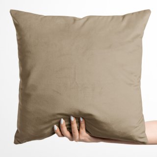 Sametový povlak na polštář Velvet Premium SVP-026 Kávově béžový - Biante.cz