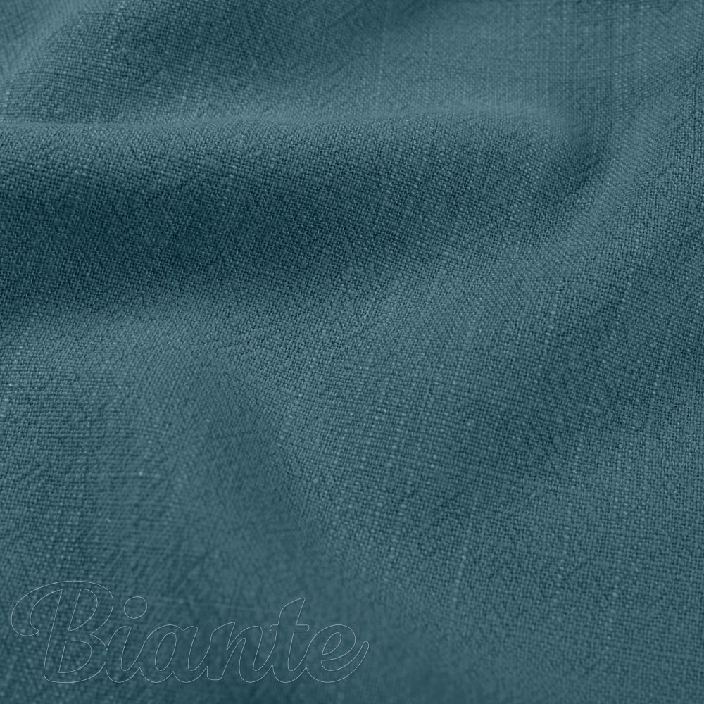 Lněná látka LEN-024 Petrolejově modrá - metráž šířka 140 cm - detail 1 - Biante.cz