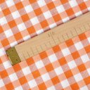 Dekorační látka Rebeka RE-005 Oranžovo-bílá kostka střední - šířka 140 cm - detail 4 - Biante.cz