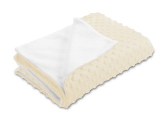 Detská obojstranná deka Minky bodky/Polar MKP-014 Krémová - Biante.sk Detská obojstranná deka Minky bodky/Polar MKP-014 Krémová - Biante.sk