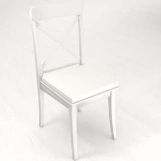 Štvorcový podsedák Rongo RG-032 Krémovo biely - 38x38x3 cm - detail 1 - Biante.sk