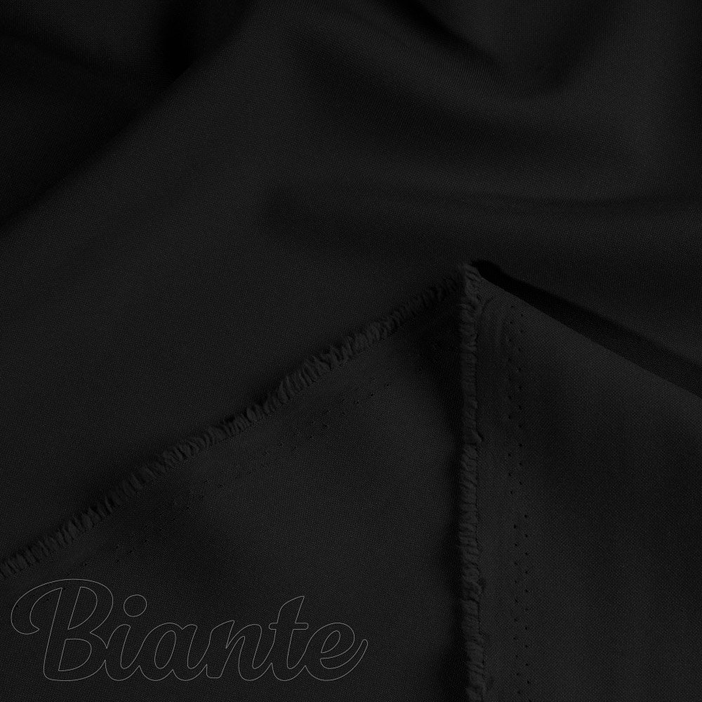 Dekoračná jednofarebná látka Rongo RG-014 Čierna - šírka 150 cm - detail 2 - Biante.sk