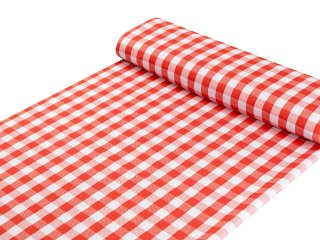 Teflónová látka na obrusy TF-071 Čeveno-biela kocka - šírka 155 cm - detail 1 - Biante.sk Teflónová látka na obrusy TF-071 Čeveno-biela kocka - šírka 155 cm - detail 1 - Biante.sk