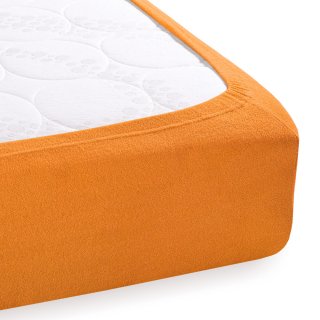 Froté napínacie prestieradlo FR-006 Oranžové - detail 1 - Biante.sk