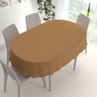 Dekorační oválný ubrus BKU-120 Bronzově hnědý - detail 1 - Biante.cz