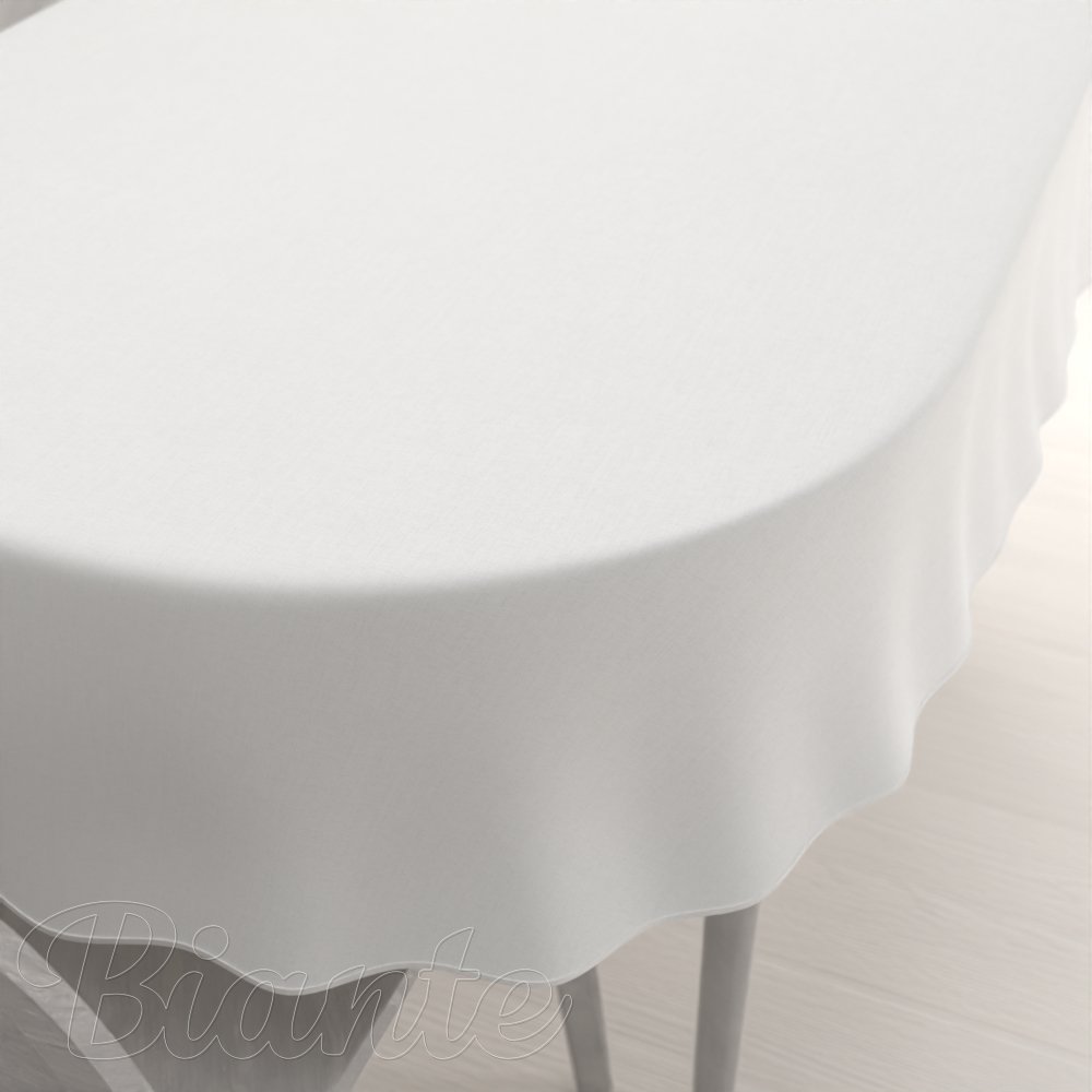 Dekorační oválný ubrus BKW-201 Slonová kost žíhaná - Biante.cz