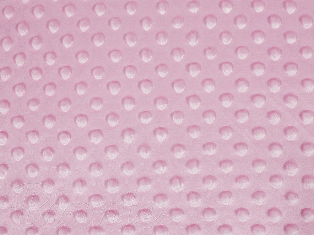 Dětská látka Minky 3D puntíky MKP-049 Světle fialovorůžová - šířka 150 cm - detail 6 - Biante.cz