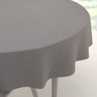 Velký dekorační kulatý ubrus BKR-503 Šedý režný - Biante.cz Velký dekorační kulatý ubrus BKR-503 Šedý režný - Biante.cz