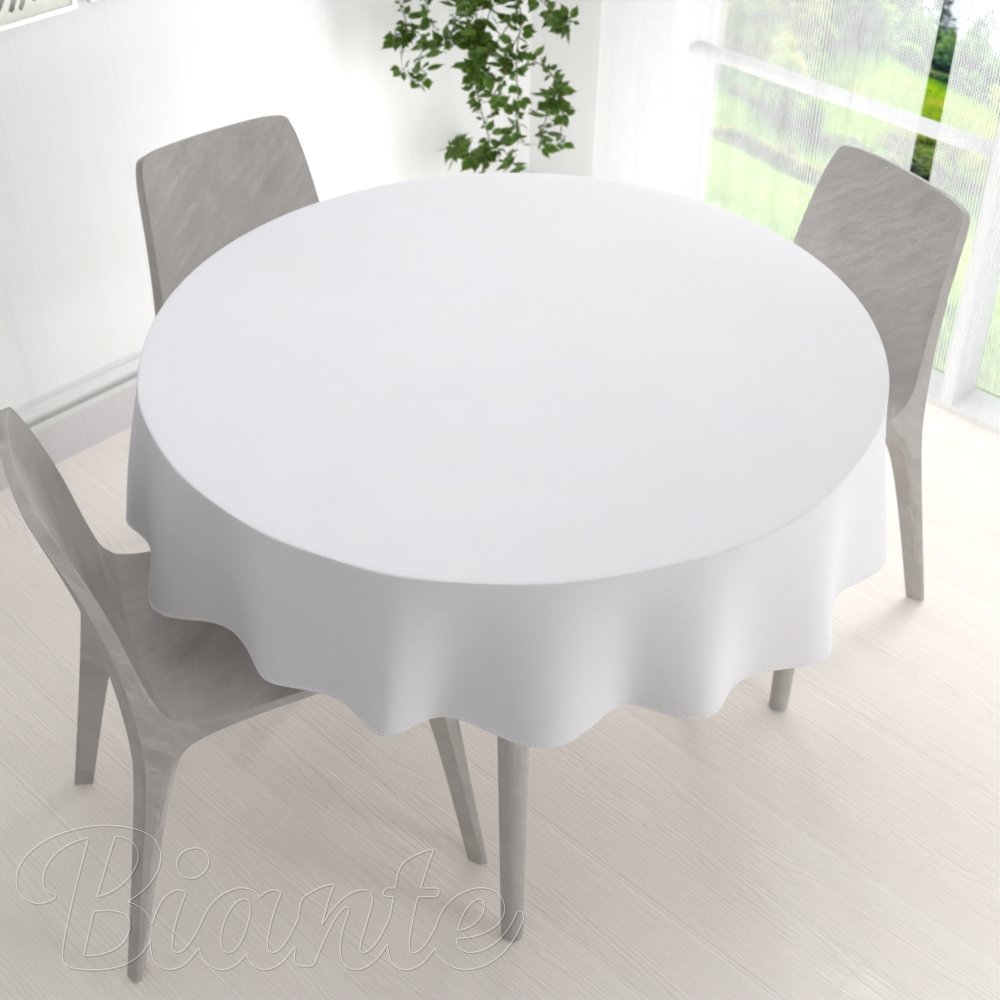 Dekorační kulatý ubrus Monako PM-126 Drobný nopkový vzor bílý - detail 1 - Biante.cz