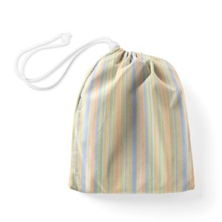 Bavlnený vak/vrecko na prezuvky Sandra SA-734 Pastelovo farebné pásiky - Biante.sk