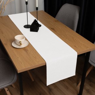 Dekorační běhoun na stůl BKW-201 Slonová kost žíhaná - detail 1 - Biante.cz Dekorační běhoun na stůl BKW-201 Slonová kost žíhaná - detail 1 - Biante.cz