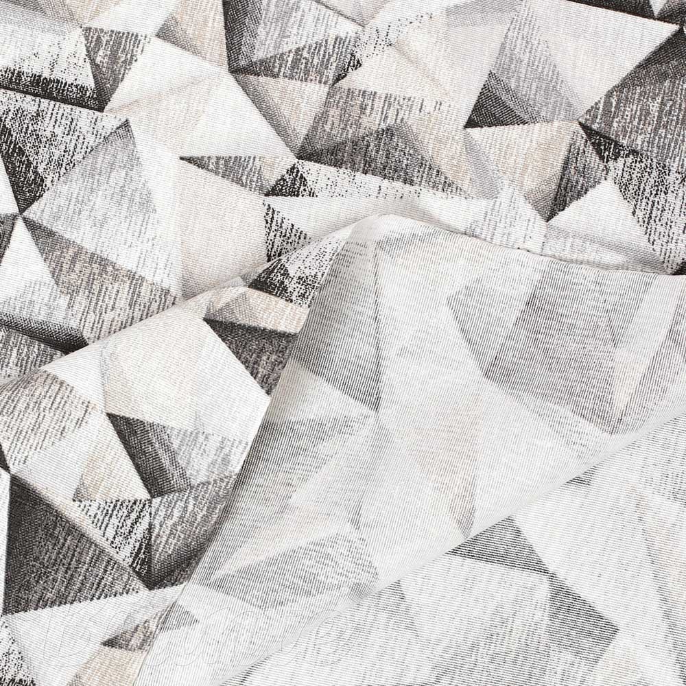 Dekorační látka Porto PRT-008 Šedo-béžové krystaly - šířka 140 cm a 280 cm - detail 4 - Biante.cz