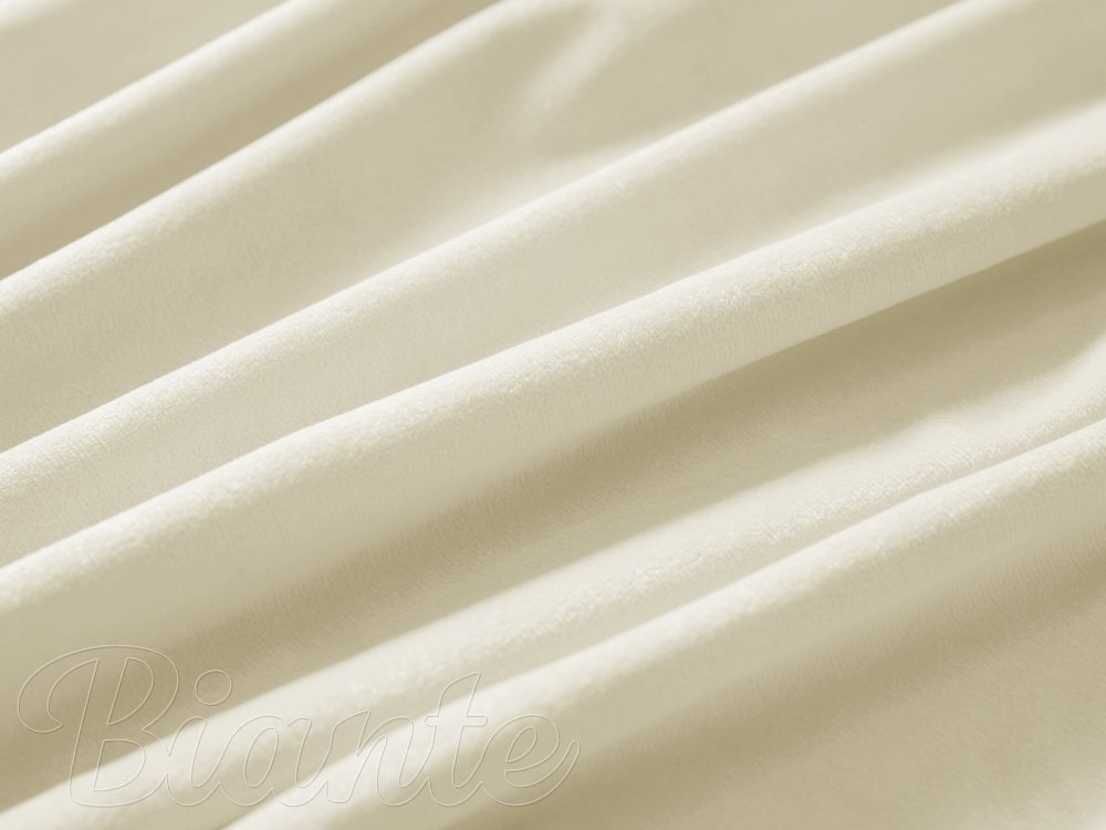 Sametová látka Velvet Premium SVP-003 Smetanová - šířka 280 cm - detail 4 - Biante.cz